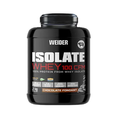 Pudră proteică izolat din zer, Weider, Isolate Whey 100 CFM, 2 kg, ciocolată