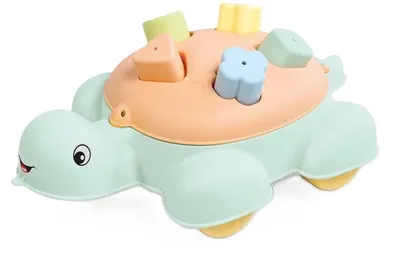 Sorter pentru copii de tras Dolu - Țestoasă, pastel