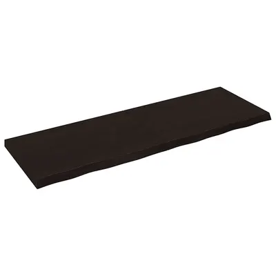 vidaXL Blat de masă maro 180x60x(2-6) cm, lemn masiv stejar tratat