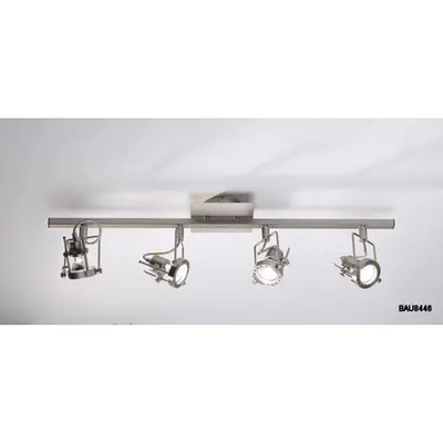 Corp de iluminat tip spot Bauhaus 4 Light Bar Spotlight Satin Chrome