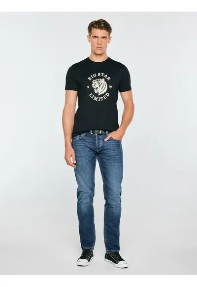 Tricou din bumbac organic cu imprimeu grafic .