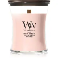 Woodwick Coastal Sunberry lumânare parfumată cu fitil din lemn 275 g