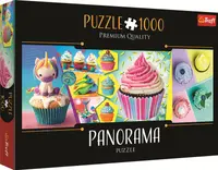 Puzzle panoramic Trefl de 1000 piese - Brioșe colorate