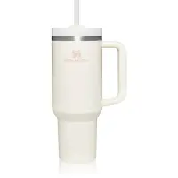 Stanley Quencher H2.O FlowState™ Tumbler pahar din oțel inoxidabil cu pai mare Cream Tonal 1 buc