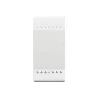 Intrerupator basculant cu buton de revenire, 10A living light, alb, BTICINO