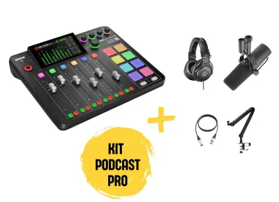 Pachet Podcast PRO pentru 1 persoana: Rodecaster Pro II + Shure SM7B si accesorii - Default Title