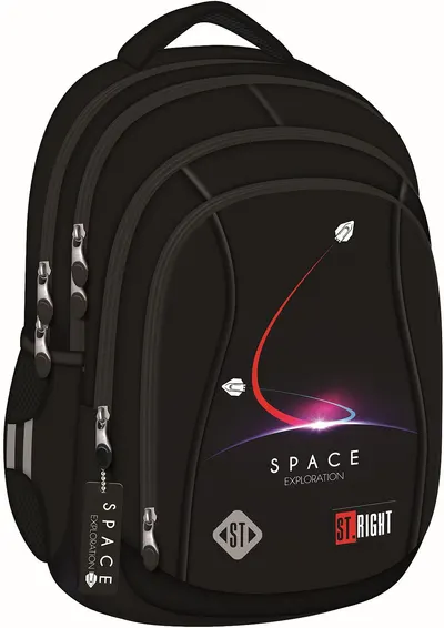 Ghiozdan școlar St. Right Deep Space - 4 compartimente