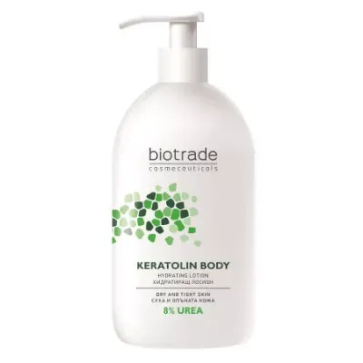 Lotiune de corp cu 8% uree pentru piele foarte uscata Keratolin Body, Biotrade | 400 ml