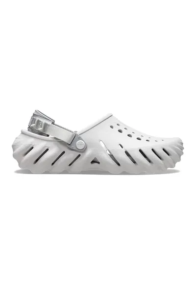 Saboti slingback unisex cu aspect masiv Echo - Alb