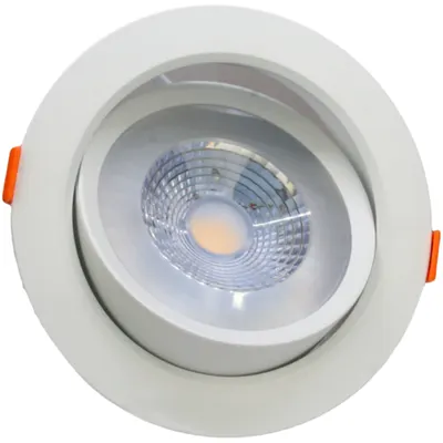 Corp de iluminat LED încastrat, reglabil 200-240 V, 50Hz, 9W, 4000K, 630lm, 38°, IP20, EEI=G