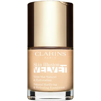 Clarins Skin Illusion Velvet machiaj lichid cu un finisaj mat cu efect de nutritiv culoare 100.3N 30 ml