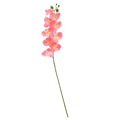 Floare artificiala orhidee roz pentru decor 67 cm