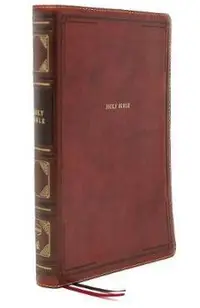 Nkjv, Thinline Bible, Large Print, Leathersoft, Brown, Thumb Indexed, Comfort Print: Holy Bible, New King James Version