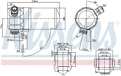 Filtru uscator AC AUDI A8 2.5D-6.0 intre 1994-2002