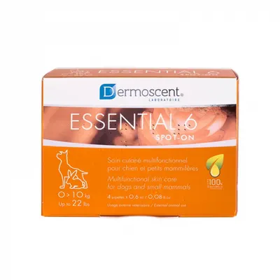 Dermoscent Essential 6 pentru caini ( 0 10 kg ) x 4 pipete