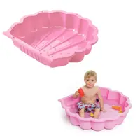 Cutie de nisip din plastic Shell - roz