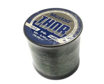 Fir monofilament Mustad Thor green 0.60 mm, 22.5 kg, 297 m
