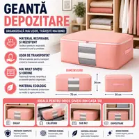 Geanta pentru depozitarea hainelor 70x50x26 cm