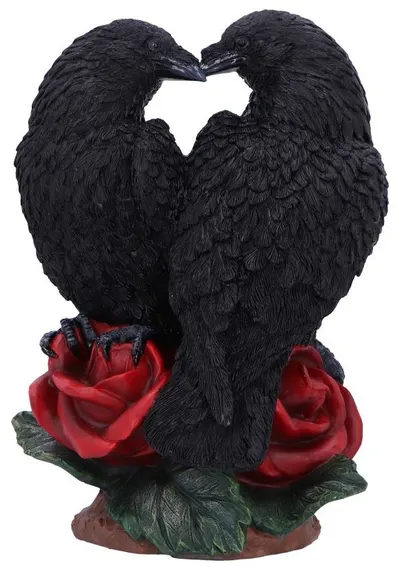 Statuetă Nemesis Now Adult: Gothic - Raven Romance, 20 cm