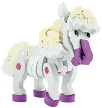 3D Puzzle Toi Toys - Cal, spuma, 59 piese