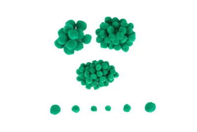 Mini pom-pom - 100 de piese