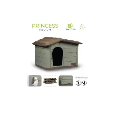 Casuta din plastic Princess Media Verde 79 x 59 x 55 cm