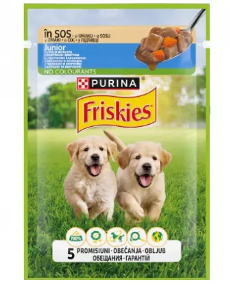 Friskies Dog Plic Junior Pui/Morcovi100 g