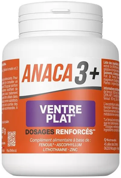 Ventre Plat Formula pentru abdomen plat, 120 capsule, Anaca3