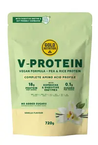 Pudra proteica vegetala, GoldNutrition, V Protein Vanilie, 720 g
