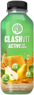 ClashVit Active Apă cu vitamine, pară cu miere, 475 ml