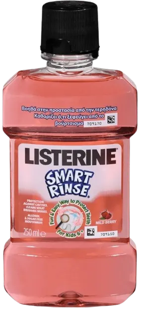 Apa de gura pentru copii Smart Rinse, 250ml, Listerine