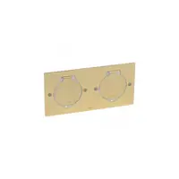 Receptacle pentru floor priza Arteor/Mosaic - rectangular version - golden brushed