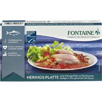 File de Hering in Sos Usor Picant cu Legume 200g