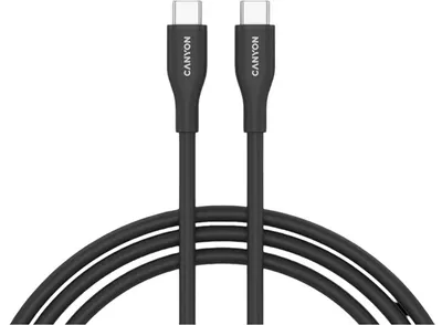 Cablu Canyon - CC60SC10, USB-C/USB-C, 1 m, negru