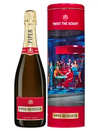 Sampanie Extra Brut Piper Heidsieck 0,75L + Cutie Metal