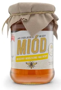 Miere de primăvară de albine din păpădie și zmeură, 400 g, Dary Natury