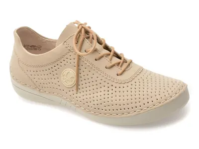 Pantofi RIEKER bej, 52546, din piele ecologica