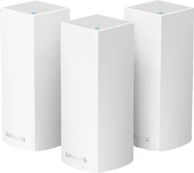 Sistem wi-fi Linksys - Velop Intelligent Mesh WiFi 6.6Gbps, 3 module, alb
