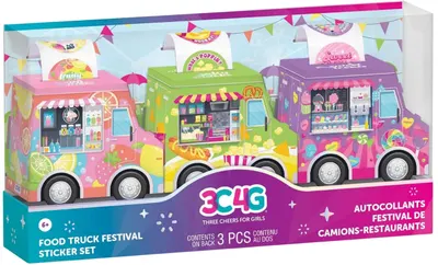 Set de stickere 3C4G - Food Truck de festival, 75 de piese
