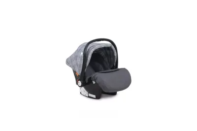 Carucior 3 in 1 Sena cos auto inclus cadru din aluminiu Grey Squared