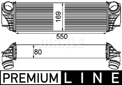 Intercooler potrivit BMW Seria 5 (F10), 5 (F11), 5 GRAN TURISMO (F07), 6 (F12), 6 (F13), 6 GRAN COUPE (F06), 7 (F01, F02, F03, F04) 2.0D 3.0D 09.09-10.18