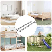 vidaXL Șuruburi pentru mobilă 2 buc. Argintiu M6 x 100 mm Oțel