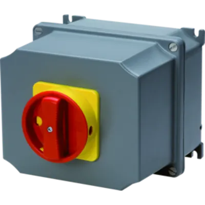Selector rotativ - Montaj aparent - Emergenta VERSION - ATEX - carcasa aluminiu - RED KNOB - 2P 32A - IP65