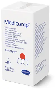 Hartmann Medicomp Extra – Comprese netesute 5x5 cm, 4 straturi, 100 bucati