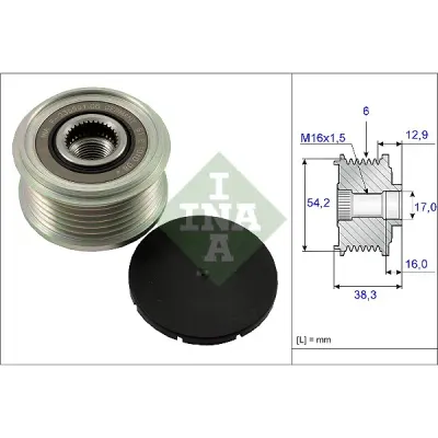 Sistem roata libera, generator INA 535 0062 10