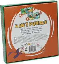 Puzzle 4in1, 31 piese - Dino