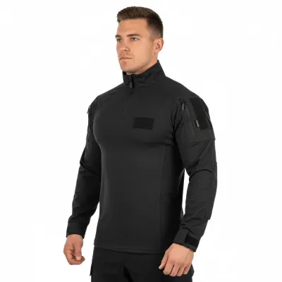 DEFCON 5 Tiger Combat Shirt – Bluza Tactica Profesionala Forte de Ordine - NEGRU / L