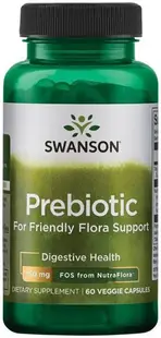 Prebiotic for Friendly Flora Support, 60 capsule, Swanson