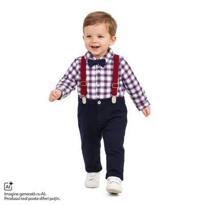 Costumas copii Chicco pentru Craciun, albastru inchis, 00824-69MFCI