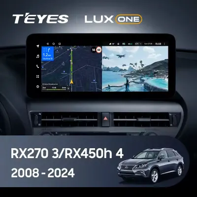 Navigatie Auto Teyes Lux One 360° Lexus RX 2012-2015 6+128GB 12.3" IPS Octa-core 2Ghz, Android 4G Bluetooth 5.1 DSP